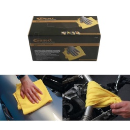 Carré de microfibre de nettoyage à multi usage pour la saleté et les débris.
Parfait pour les garages et les ateliers pour nettoyer les débris. Il permet de ne pas endommager les peintures et ne laisser en conséquence aucune traces - parfait pour les carrossiers.
La boite leur permet de conserver les microfibres à l'abris de la saleté dans un
environnement d'atelier et de les prendre aisément lorsqu'ils sont requis.
Carré de microfibre jaune de 30cm x 30cm
Microfibre - 80 % en polyester, 20% polyamide. Lavable et réutilisable à de nombreuses reprises.
Dispenseur cartonné de 50 microfibres