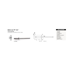 Boite de rivet aveugle inox a2 tf tête fraisée
- conforme a la norme nf en iso 15983
- corps inox a2.clous inox a2
- plage de sertissage. diamètre de perçage .résistance a la traction. résistance au cisaillement. vous retrouverez toutes ces informations dans la fiche technique
- conditionement a la boite. ou au 1000
- delais nous consulter