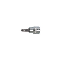 Douille tournevis 6 pans torx percé 3/8 chrome plus t27

- longueur 50mm - profil strie
- finition polie chromee
- embout en acier s2