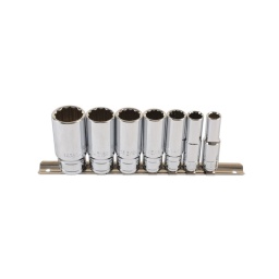 Douille côté anglaise whitworth
contenu: 1/8". 3/16". 1/4". 5/16". 3/8". 7/16". 1/2" whitworth
fabrication en chrome vanadium
fourni sur un rail
application - voiture classique anglaise