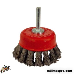 Brosse métallique sur tige 6mm - diamètre 70mm - pour surface plane
- épaisseur fil acier 0.5mm 