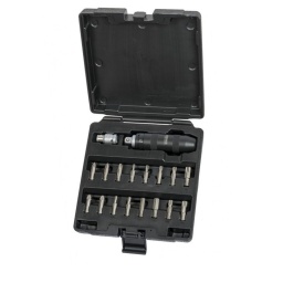 Coffret de tournevis à frapper avec embouts
embouts 5/16"
cruciformes ph2 - ph3 - ph4 - pz2 - pz3
allen 5 - 6 - 8 - 10 mm 
torx t25- t30 - t40 - t45 - t50
xzn m8 - m10
Coffret ref 515.2000