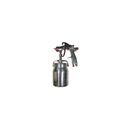 Pistolet peinture à aspiration

- buse 1.8 mm 
- pression d'alimentation 4 bar 
- conso 300 l/m2 
- raccord 1/4" bsp mâle  
- capacité du godet 1 litre 
- poids net 1.30 kg 
- filetage du godet 3/8" 
- nps buse + aiguille acier inox chapeau + bague laiton nickele  
- pistolet par aspiration conventionnel. sa buse ainsi que son aiguille en acier inoxydable le rendent bien adapte aux peintures et vernis hydrosolubles. 
- bonne atomisation et repartition avec contrôle precis du débit et de la forme du jet. corps et godet en aluminiumm paroi intérieure du godet teflonisee. bonne ergonomie . 
- des kits en 1.3 - 1.4 - 1.5 - 1.8 2.0 et 2.5 mm sont disponibles en option