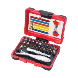 Coffret de 33 pièces. embout de vissage spécial visseuse
- profil torsion power. meilleure durabilite 