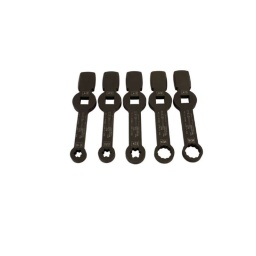  Pour l'assemblage et la dépose des connexions vissées d'étriers de frein sur les véhicules commerciaux  Entraînement de 3/4" x Torx® E18, E20, E24, et cannelé M24, M26  
Applications Torx®:   E18 -Man TGL/TGM, E20 -Man TGL/TGM, E24 -Man TGA/TGS/TGX  Applications cannelées (12pans):  M24 -SAF, M26 -DAF XF/XF95/XF105/XF106  
Formule au laser pour calculer la longueur efficace correcte avec deux faces de contact pour l'accès. 
Torx® est une marque déposée d'Acument Global Technologies