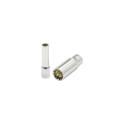 Douille 1/4 longue profil triple plus 4.5mm 
innovant. le nouveau profil triple plus permet de travailler les côtés en millimetres et en pouce. les écrous torx et xzn. ainsi que les écrous 6 et 12 pans.

- longueur 50mm - profil strie
- chrome vanadium

pour connaitre le tableau de correspondance. telechargez la fiche technique.