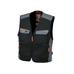 Gilet de travail beta 3m/cordura gris/noir

- empiècement reflex 3m scotchlite.
- fermeture eclair ykk
- en t/c canvas retors 280g/m2.
- noir / gris.
- 65 % polyester. 35 % coton
- taille du xs au xxxxl
- tableau des tailles voir fiche technique