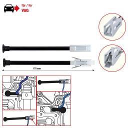 Idéal pour séparer et relier le connecteur qui mène à la mécatronique
Indispensable pour la réparation des capteurs hydrauliques, du module de commande de vitesse ou encore de la mécatronique
Longueur et forme spécifique
Poignée en PVC