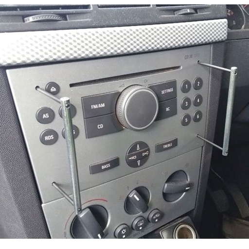 Jeu de broches de dépose d'autoradio pour applications Vauxhall/Opel