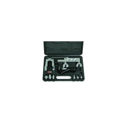 Composition d'appareils à collets pour frigoristes

- idéal pour les collets et dugeonnieres

composition:
- 1 outil à collet 
- 1 matrice pour tube 1/8"-3/16"-1/4"-5/16"-7/16"
-1 mm trice pour tube 1/2"-5/8"-3/4''
- 1 coupe tube 4-28mm - 5 formes