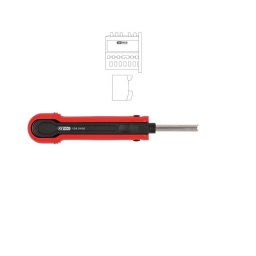 Extracteur de cosses pour connecteurs plats et faston
- pour fabricant amm tyco mqs
- pour largeur de connecteur 1.2 mm - extraction suivant un principe de deverrouillage lateral
- capot de protection de lame
- pointe en acier
utilisation : BMW. volkswagen. audi. mercedes. opel. etc