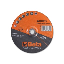 Disques à tronçonner à moyeu déporté pour l'acier, version rigide 
Performance elevée et bonne durée de vie
Disques à utiliser avec meuleuses portables à renvoi d’angle
A30T EN 12413
230 3,2 22,23 6600
Lot de 10 disques