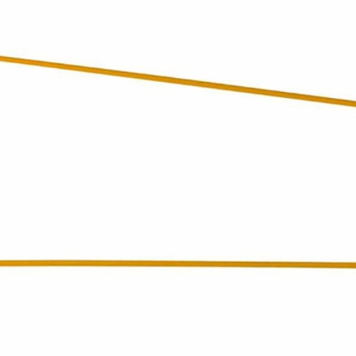 Tringle semi-rigide en U pour crochetage poignées de portes 1,50m