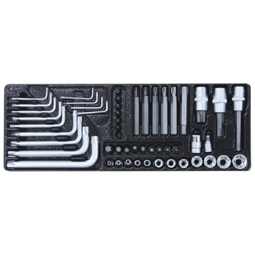 Module plastique 52 pcs douilles et embouts torx