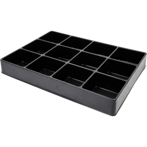 Insert en plastique pour rangement 12&nbsp;compartiments