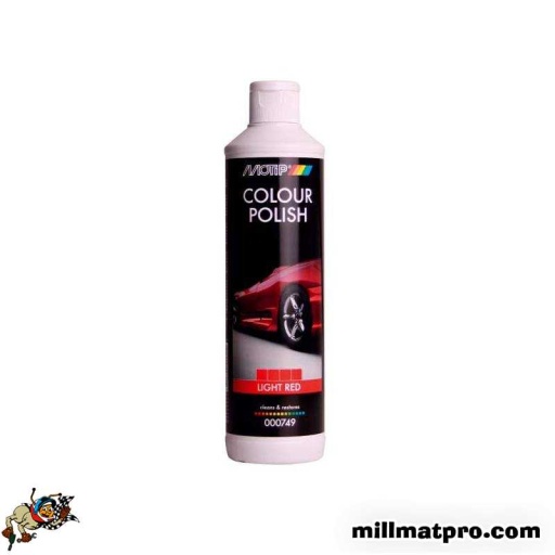 Flacon 500ml de polish de couleur rouge clair