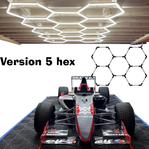 Ensemble eclairage atelier hexagonale 5 hexagones 192W