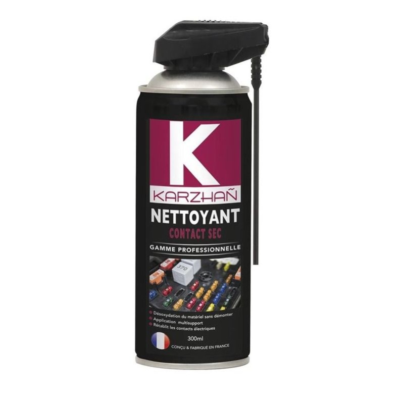 Nettoyant contact électrique avec tête 2 jets 300ml KARZHAN