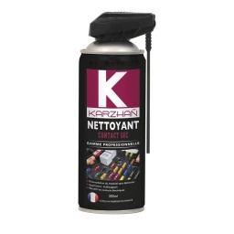 Le nettoyant lubrifiant contact permet un nettoyage et une désoxydation du matériel. 
Très forte pénétration. 
Enlève les traces indésirables de graisse, huile, cire, paraffine. Utilisable partout où il est nécessaire : aucune action sur les métaux, 
plastiques,marquages sérigraphie, peinture, etc... 
Ne dérègle pas les circuits, mais rétablit les constantes électriques. 
Diélectrique : résistance diélectrique > 21 kV. 
Élimination d’encrassements divers : poussières, huiles, graisses, paraffine, etc... 
Les plus : 
- Désoxydation du matériel sans démonter 
- Application multisupport 
- Rétablit les contacts électrique 