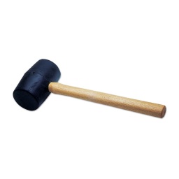 Large maillet  en caoutchouc Large maillet  en caoutchouc Manche en bois 450mm de long Poids : 1 kg Robuste