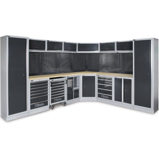 Ensemble mobilier d'atelier plateau bois C45/DW