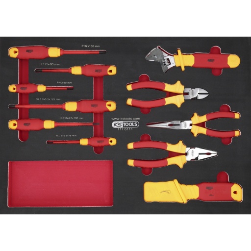 Jeu de pince et tournevis VDE 11 pcs 