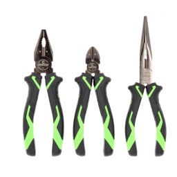 Jeu 3 pinces
meca 180mm, coupante 160mm, cigogne 200mm