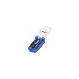Jeu d'embouts de vissages 15 pièces

- embouts en acier s2 ultraresistants utilisables sur visseuse
- usinage specifique

composition:
- 14 embouts: 2ph(1.2). 2pz(1.2).2 fentes(4.6mm . 3 6pans (3.4.5).5 torx (t10.15.20.25.30)x2
- un porte embouts magnétique