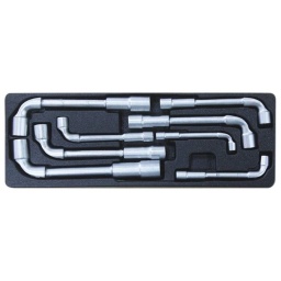 Module plastique 8 cles a pipe
Module plein composé de 8 pcs :
• 8 clés à pipe (8 à 19mm)