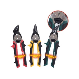 Jeu de 3 cisailles à tôle
- 1.2mm max
- lames lisses durcies par induction
- ouverture automatique
- arret de verrouillage
- 25% d'effort en moins
- poignées bi-matière
- sens de coupe à gauche. à droite et coupe droite
- coupe des toles en acier jusqu'a 1.2 mm d'épaisseur
- chrome-molybdene
