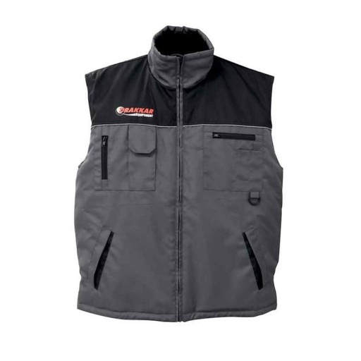 Gilet Drakkar sans manche gris et noir