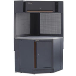 Angle complet autoportant pour combinaison d'ameublement d'atelier C45PRO 2.0
Caractéristiques :
- 1 Meuble d'angle haut avec serrure et 2 vérins à gaz facilitant l'ouverture/fermeture de la porte
- 2 panneaux porte-outils perforés (1052x800 mm)
- 1 Plan de travail d'angle en MDF revêtu d'acier inoxydable (1018 x 1018 mm)
- 1 Module d'angle équipé d'1 grand compartiment de rangement
- Avec pieds réglables en hauteur