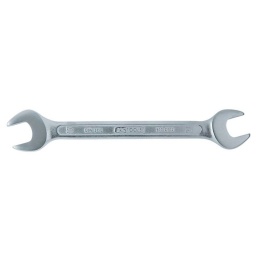 Clés à fourche
DIN 3110 / ISO 1085 / ISO 10102 / ISO 3318
Fourche inclinée à 15°
Têtes polies
Finition satinée
Chrome Vanadium