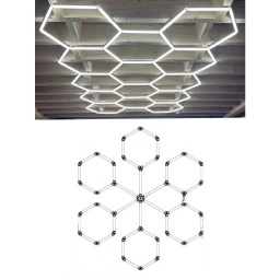 Ensemble eclairage atelier 6 hexagones 306W
Consommation d'&eacute;nergie 306kWh/1000h
Tension d'entr&eacute;e AC165-265V
Flux 36720lm
Flux par Watt 120lm/W
IP 20
Temp&eacute;rature de couleur corr&eacute;l&eacute;e 6000K
Couleur lumi&egrave;re Lumi&egrave;re blanche
&Eacute;tiquette d'efficacit&eacute; &eacute;nerg&eacute;tique E
Angle de faisceau 180&deg;
Cycles marche / arr&ecirc;t 25 000x
Allumage instantan&eacute; 0.1s
Fr&eacute;quence de fonctionnement 50-60 Hz
Temp&eacute;rature -20&deg;C / +40&deg;C
Ra &ge; 80
Longueur 2680x3050mm