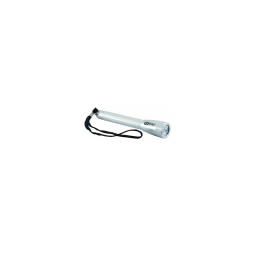 Lampe torche corps aluminium

- autonomie 60 heures
- durée de vie de l'ampuole 100000heures
- tête 27mm - longueur 165mm - 2 piles lr6 (fournies)
