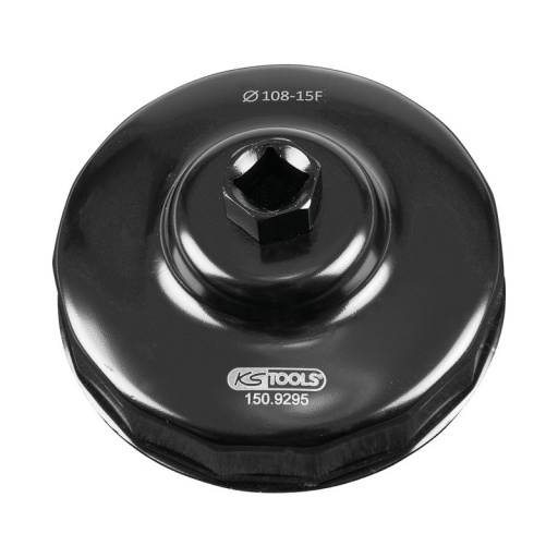 Cloche pour filtre à huile 108mm 15 cannelures
