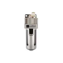 Lubrificateur d'air - Filetage 1/4" BSP
  Lubrificateur d'air - Capacité d'huile 80ml
  Pression en sortie maximale 10Bars - Pression d'entrée maximum
14.8 bars
  Capacité de vidange 55ml
  Débit maximum 2200L/minute