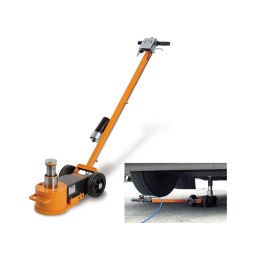 Cric hydropneumatique 40/20 tonnes
- indique pour utilisation sur poids-lourds
- pratique et maniable pour le transport. memm dans des véhicules d'intervention
- retour automatique des pistons
- deux vannes de descente avec contrôle de la vitesse sous charge
donnees techniques
capacite : 40/20 tonnes
poids : 39 kg
pression d'alimentation : 8-10 bars
consomm tion d'air : 400 l/min