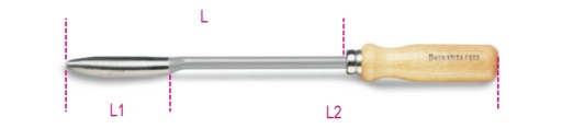 Grattoir feuille de sauge 250mm