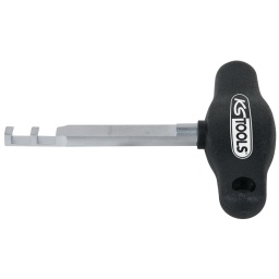idéal pour enlever le connecteur Volkswagen et Porsche
et particulièrement pour les connecteurs des débitmètres d'air, bobines d'allumage, phares, antibrouillards, capteurs de niveau,, etc.
s'adapte directement aux connecteurs push et pull
Avec trou d'accrochage
Gain de temps
1 composant poignée en T
Finition satinée
Chrome Vanadium