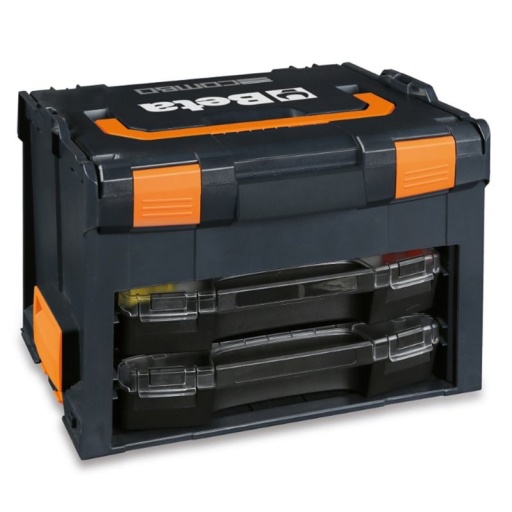 ​Coffret porte-outils COMBO en ABS avec 2 bacs de rangement portables, vide C99V3/2C