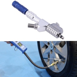 Gonfleur/démonteur de pneu 3 en 1
Monter un pneu correctement avec l'obus de valve en place peut s'avérer difficile, car ce dernier limite le volume d'air entrant dans le pneu.
La meilleure solution pour optimiser le flux d'air et faciliter le montage est de retirer l'obus.
Cependant, cette opération présente un risque de dispersion de l'obus lors de sa remise en place sur un pneu gonflé.
C'est là qu'intervient l'adaptateur de gonflage rapide Laser.
3 en 1 - retirez l'obus, gonflez le pneu, remettez l'obus en place, tout en une seule opération.
Longueur : 120 mm.
Conçu pour fonctionner avec un gonfleur de pneus standard, y compris les références Laser 9366, 9367 et 9368.
Simple et sûre d'utilisation, aucun risque d'éclatement du noyau de la valve.
Une fois le noyau rétracté dans l'adaptateur, le volume d'air maximal peut être injecté dans le pneu pour faciliter la mise en place du talon et pour un gonflage plus rapide