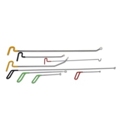 Kit de 8 ventouses de d&eacute;bosselage de carrosserie
Le kit comprend :
- levier &agrave; rotule ronde &Oslash; 31 mm longueur 110 cm
- levier avec pointe longueur 62 cm
- levier avec pointe en queue de baleine longueur 112 cm
- levier avec pointe de crochet longueur 27 cm
- levier &agrave; t&ecirc;te plate ronde longueur 50 cm
- levier &agrave; rotule ronde &Oslash; 19 mm longueur 52 cm
- levier avec t&ecirc;te en queue de baleine longueur 27 cm
- levier avec t&ecirc;te en queue de baleine arrondie longueur 28 cm
- sac en tissu avec poign&eacute;es