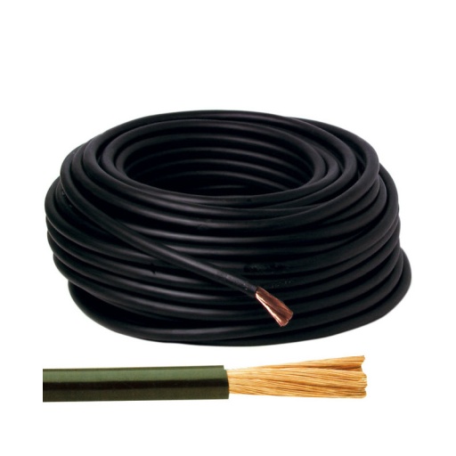 Couronne 25m de câble cuivre souple rouge 25mm 