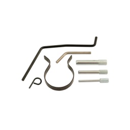 Kit de calage PSA 1.4 8 et 16 soupapes Ce jeu a été développé pour offrir les outils de blocage du moteur nécessaires qui conviennent à la génération actuelle des moteurs PSA essence courants ET3 1.4 16v et 8v à entraînement par courroie. Les moteurs KFW demanderont l'utilisation du compresseur de soupapes ref 3789 Fourni avec mode d'emploi  Liste d'application disponible  Fabriqué à Sheffield