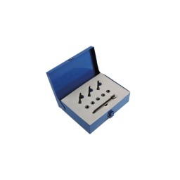 Kit de pose d'inserts filetés pour bougies de préchauffage mm x 1mm ce kit concu en angleterre permet de poser et compressér des inserts pour bougies de préchauffage lorsque l'acces est limite
les nouvelles tailles de bougies 8-9 et 10mm causent de nombreux degats sur le filetage de la bougie lors de leur extraction. les nouveaux moteurs positionnent ces dernieres davantage en profondeur. rendant la réparation du filetage plus difficile. 
en utilisant l'Alésoir et le taraud. ce kit permet d'installer l'insert dans son orifice et de le maintenir en place avec un effet de rivetage. bien supérieure  a l'usage d'anaerobic ou d'adhesif.
le kit est fourni avec 5 inserts filetes. le boulon de pose en acier à haute résistance 10.9 pour une plus longue durée de vie. l'Alésoir et un taraud.
composants sont disponibles individuellement.