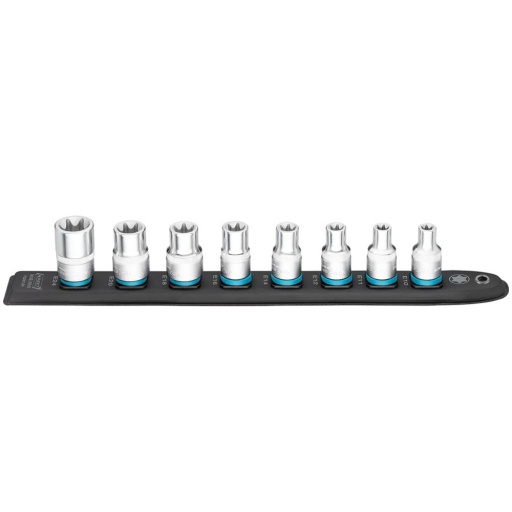 Douille 1/2" torx sur support magnetique 8pc
