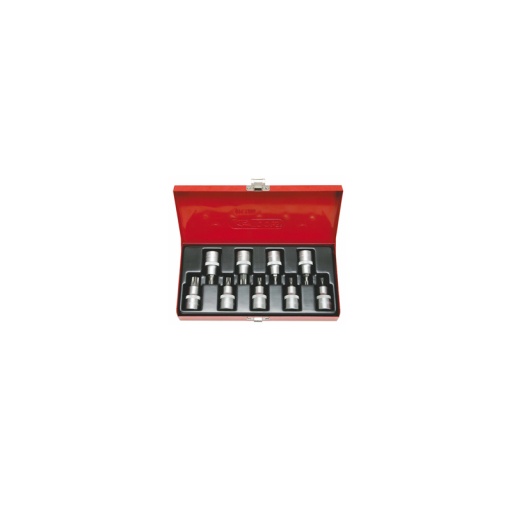 Coffret de douilles tournevis torx perce