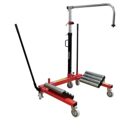 Porte pneu de tracteur
Vérin hydraulique 
2x4 rouleaux
4 roues de 145mm 
Pour roues de tracteurs, camions et TP
Hauteur de levage: de 0 à 760mm
Pour des roues de 1m à 2m20 et d'une largeur de 800mm
Garantie 2 ans,
Une roulette pour faciliter la rotation du pneu et 5 eme roue pour un déplacement aisé en charge, 
Ainsi que 4 rouleaux pour faciliter la prise du pneu,

Capacité: 1200kg
Dimensions: 1270 x 990 xx1340mm
Poids: 118kg