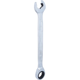 C&ocirc;t&eacute; cl&eacute; plate avec nouveau m&eacute;canisme de cliquet
Syst&egrave;me FlankTraction
Selon DIN 3113 / ISO 3318
Fourche inclin&eacute;e &agrave; 15&deg;
Forme droite
Cliquet pr&eacute;cis 72 dents
Finition satin&eacute;e
Chrome Vanadium
